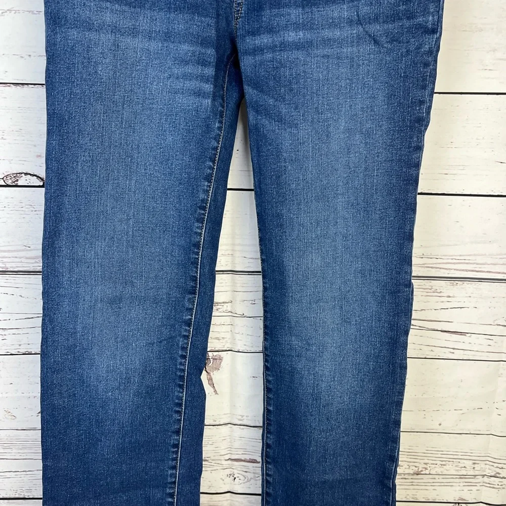 GAP Stretch Straight Distressed Denim Blue Jeans Size 16 Husky Boys EUC - Picture 4 of 15